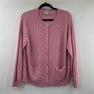 Allison Daley Petites L pink sweater